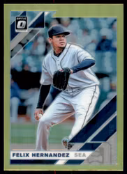 2019 Donruss Optic Lime Green #149 Felix Hernandez (15-HH8-MLBMARINERS)