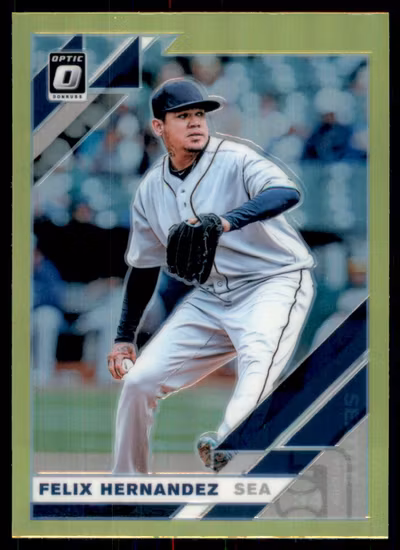2019 Donruss Optic Lime Green #149 Felix Hernandez (15-HH8-MLBMARINERS)