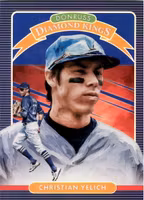 2020 Donruss Holo Blue #5 Christian Yelich DK (15-HH8-MLBBREWERS)