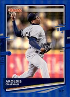 2020 Donruss Holo Blue #85 Aroldis Chapman (12-HH8-MLBYANKEES)