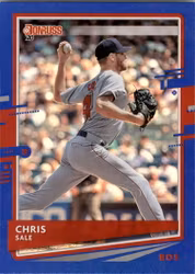 2020 Donruss Holo Blue #114 Chris Sale (12-HH8-MLBREDSOX)