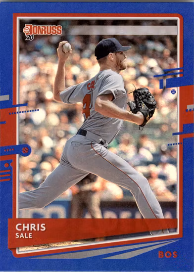2020 Donruss Holo Blue #114 Chris Sale (12-HH8-MLBREDSOX)