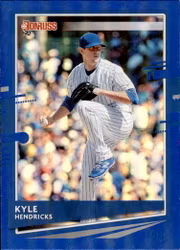 2020 Donruss Holo Blue #142 Kyle Hendricks (12-HH8-MLBCUBS)