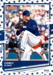 2020 Donruss Independence Day #81 Corey Kluber (15-HH8-MLBRANGERS)