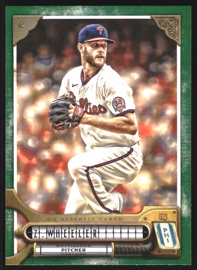 2022 Topps Gypsy Queen Green #289 Zack Wheeler (15-HH8-MLBPHILLIES)