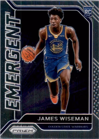 2020-21 Panini Prizm Emergent #13 James Wiseman (12-HH9-NBAWARRIORS)