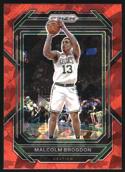 2022-23 Panini Prizm Prizms Red Ice #6 Malcolm Brogdon (15-HH9-NBACELTICS)