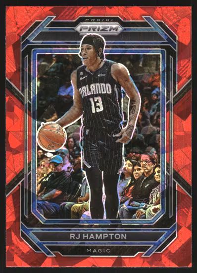 2022-23 Panini Prizm Prizms Red Ice #177 RJ Hampton (15-HH9-NBAMAGIC)