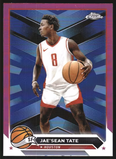 2023-24 Topps Chrome Pink Refractors #145 Jae'Sean Tate (12-GG11-NBAROCKETS)