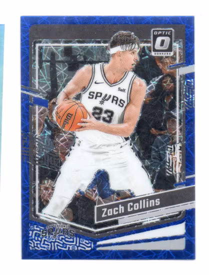 2023-24 Donruss Optic Blue Velocity #129 Zach Collins (20-HH1-NBASPURS)