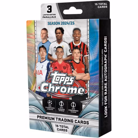2024-25 Topps Chrome UEFA Club Competitions Soccer (Hanger Box)