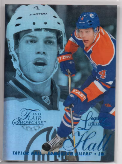 2012-13 Fleer Retro Flair Showcase Row 2 Legacy Collection #8 Taylor Hall (50-II2-NHLOILERS)