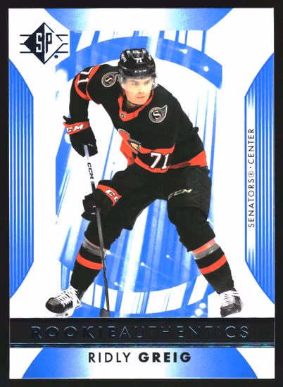 2023-24 SP Blue #106 Ridly Greig (30-II7-NHLSENATORS)