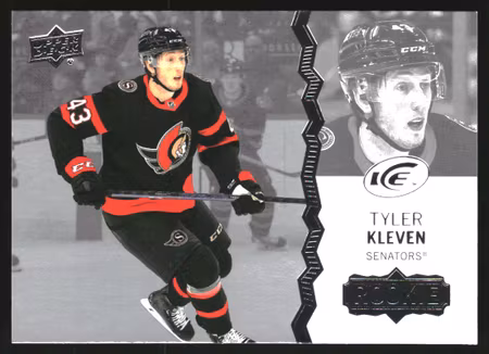 2023-24 Upper Deck Ice #121 Tyler Kleven RC (10-II7-NHLSENATORS)
