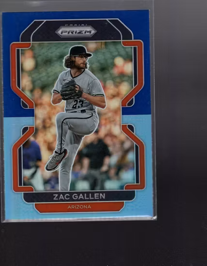 2022 Panini Prizm Prizms Navy Blue Carolina Blue #209 Zac Gallen T2 (15-GG10-MLBDIAMONDBACKS)