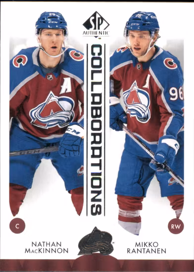 2023-24 SP Authentic Collaborations #C7 Nathan MacKinnon Mikko Rantanen (30-II9-NHLAVALANCHE)