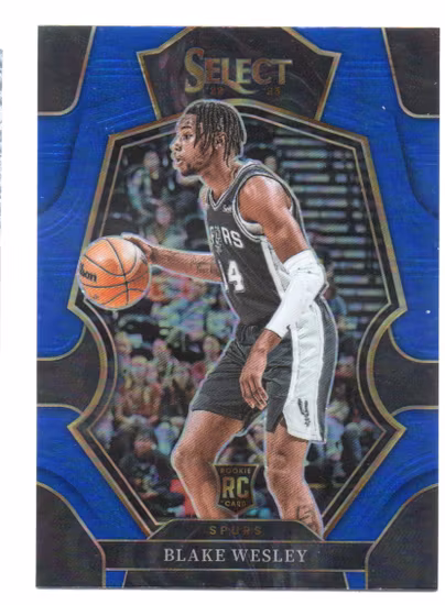 2022-23 Select Prizms Blue #180 Blake Wesley (12-HH14-NBASPURS)