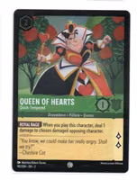 Disney Lorcana Rise of the Bloodborn Cold Foil 90  Queen of Hearts - Quick-Tempered (20-CC2-OTHERS)