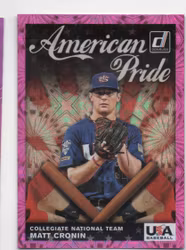 2019 Donruss American Pride Pink Firework #17 Matt Cronin (15-HH14-MLBUSA)