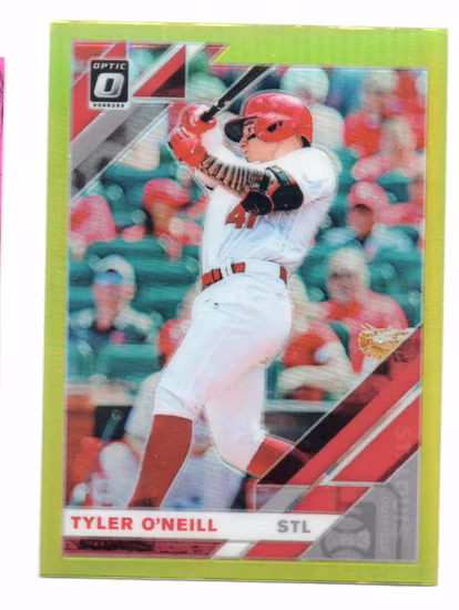 2019 Donruss Optic Lime Green #134 Tyler O'Neill (15-HH14-MLBCARDINALS)