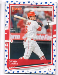 2020 Donruss Independence Day #138 David Fletcher (12-HH14-MLBANGELS)