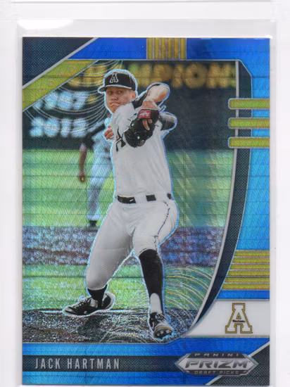 2020 Panini Prizm Draft Picks Prizms Blue and Carolina Blue Hyper #108 Jack Hartman (12-HH13-MLBOTHERS)