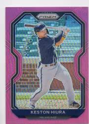 2021 Panini Prizm Prizms Pink #202 Keston Hiura (15-HH14-MLBTWINS)