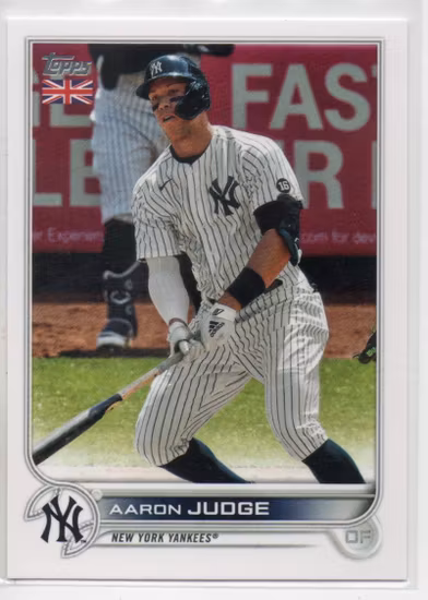 2021 Topps UK #99 Aaron Judge (20-HH13-MLBYANKEES)