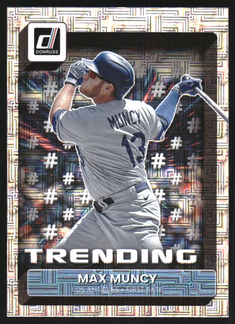 2022 Donruss Trending Vector #12 Max Muncy (15-GG9-MLBDODGERS)