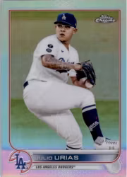 2022 Topps Chrome Refractors #3 Julio Urias (12-GG9-MLBDODGERS)