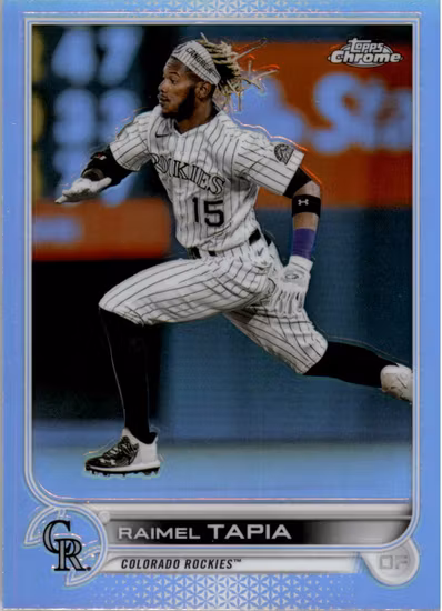 2022 Topps Chrome Refractors #69 Raimel Tapia (10-GG9-MLBROCKIES)