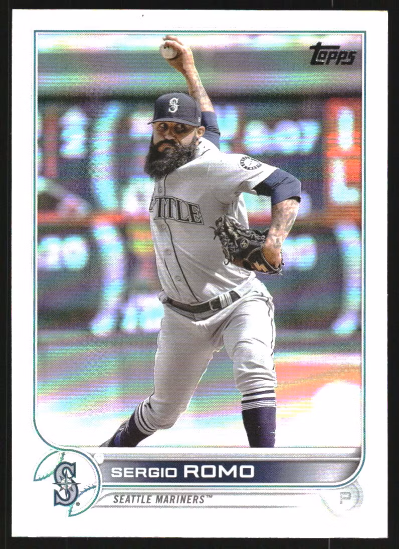 2022 Topps Update Rainbow Foil #US322 Sergio Romo (12-GG9-MLBMARINERS)