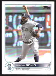 2022 Topps Update Rainbow Foil #US322 Sergio Romo (12-GG9-MLBMARINERS)