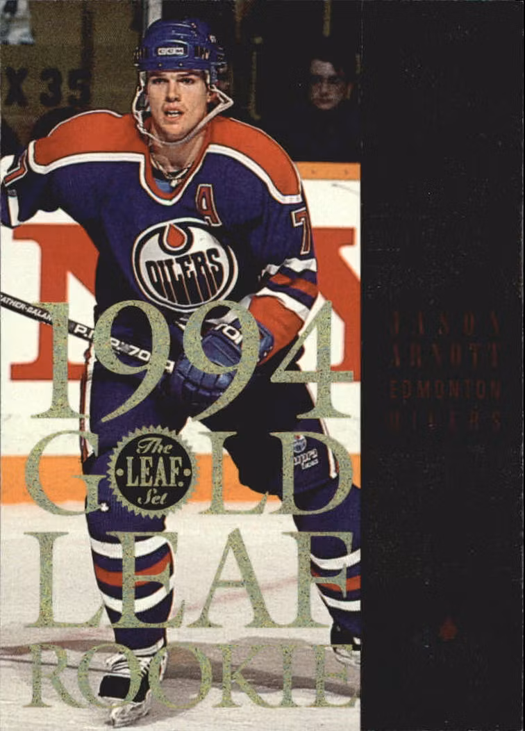 1994-95 Leaf Gold Rookies #2 Jason Arnott (15-JJ4-NHLOILERS)