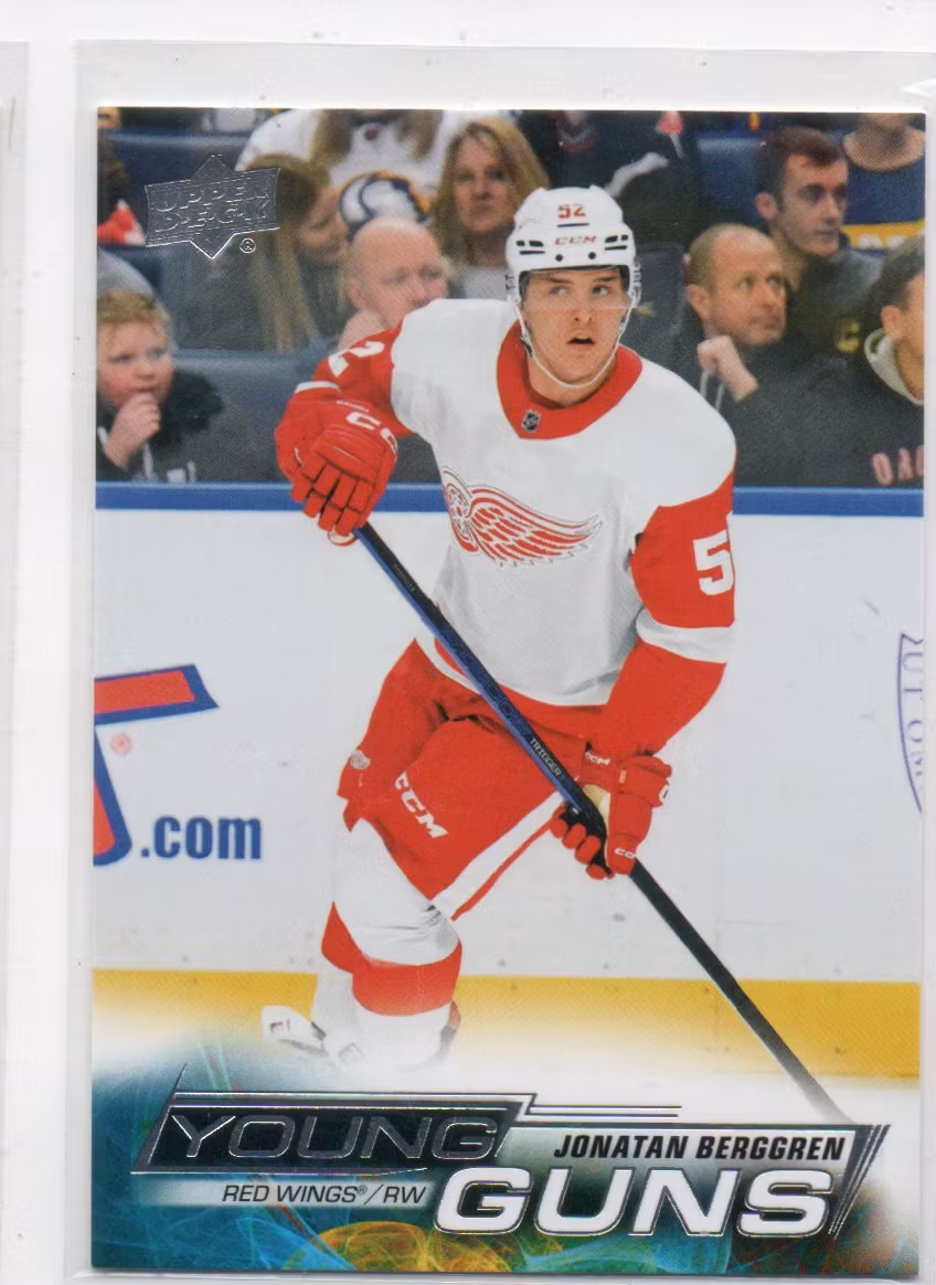 2022-23 Upper Deck #705 Jonatan Berggren YG RC (100-JJ3-NHLREDWINGS)