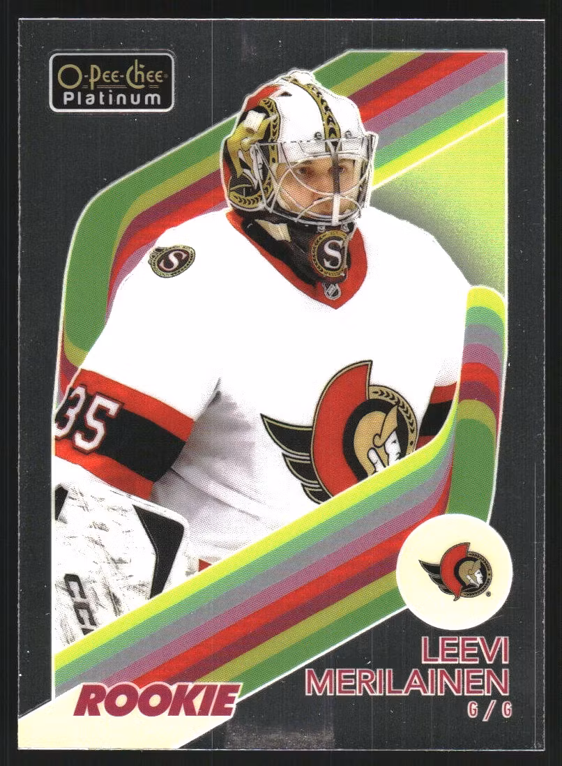 2023-24 O-Pee-Chee Platinum Retro #R79 Leevi Merilainen (15-II15-NHLSENATORS)