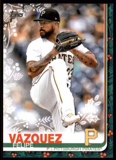 2019 Topps Walmart Holiday #HW198 Felipe Vazquez (10-JJ6-MLBPIRATES)