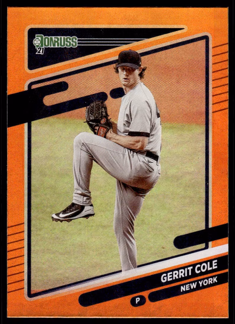 2021 Donruss Holo Orange #212 Gerrit Cole (15-JJ6-MLBYANKEES)