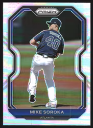2021 Panini Prizm Prizms Silver #174 Mike Soroka (15-JJ6-MLBBRAVES)