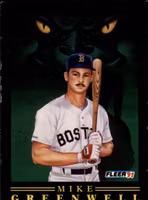 1991 Fleer Pro-Visions #8 Mike Greenwell UER (10-JJ7-MLBREDSOX)