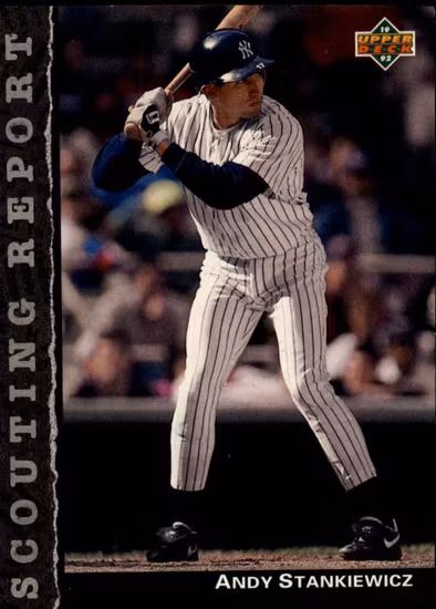 1992 Upper Deck Scouting Report #SR21 Andy Stankiewicz (10-JJ7-MLBYANKEES)