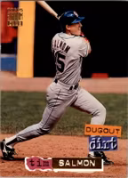 1994 Stadium Club Dugout Dirt #8 Tim Salmon (10-JJ7-MLBANGELS)