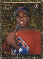 1995 Bowman Gold Foil #260 Terrell Lowery (12-JJ7-MLBRANGERS)
