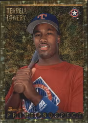 1995 Bowman Gold Foil #260 Terrell Lowery (12-JJ7-MLBRANGERS)
