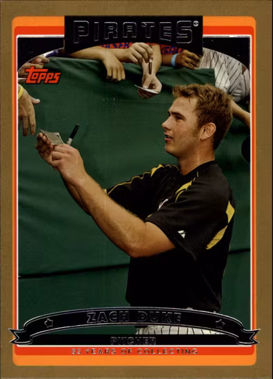 2006 Topps Gold #525 Zach Duke (15-JJ7-MLBPIRATES)