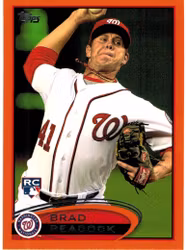 2012 Topps Factory Set Orange #275 Brad Peacock (20-JJ7-MLBNATIONALS)