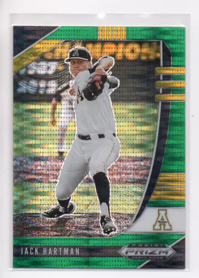 2020 Panini Prizm Draft Picks Prizms Green Pulsar #108 Jack Hartman (20-JJ9-MLBOTHERS)