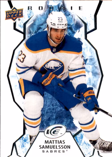 2021-22 Upper Deck Ice #119 Mattias Samuelsson RC (10-JJ8-NHLSABRES)