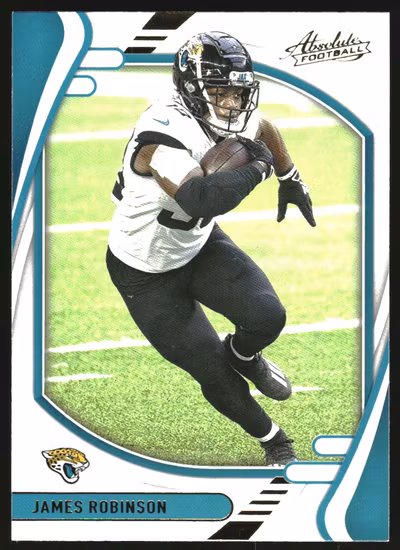 2021 Absolute Yellow #62 James Robinson (25-JJ11-NFLJAGUARS)