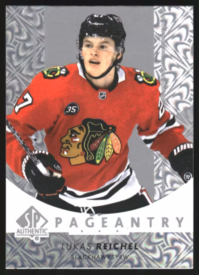 2022-23 SP Authentic Pageantry #P73 Lukas Reichel (15-JJ8-NHLBLACKHAWKS)